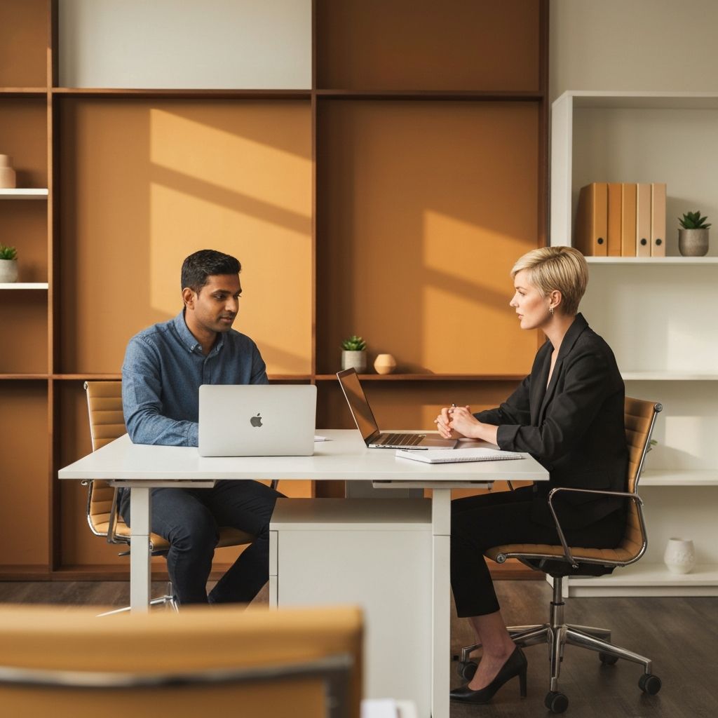 Business consultation meeting